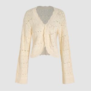 Crochet Long Sleeve Cardigan